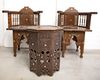 AN OTTOMAN SET OF TWO CHAIRS AND A TABLE, SYRIA, 19TH-20TH CENTURY