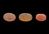 THREE PERSIAN AGATE SEALS, QAJAR PERIOD,18TH-19TH CENTURY