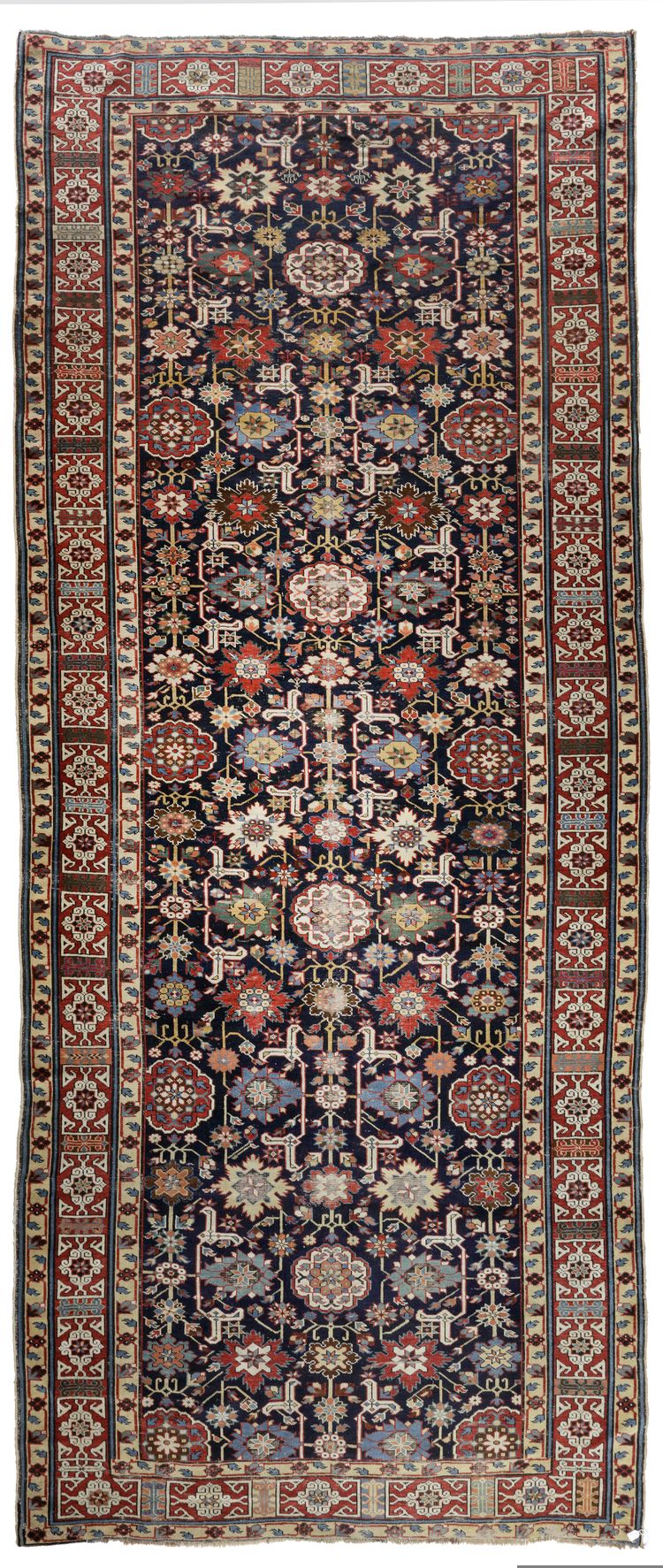 A FINE AFSHAN KUBA LONG RUG