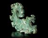 A BRONZE DRAGON WITH TURQUOISE INLAY, CHINA, SHANG DYNASTY