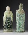Two Chinese famille verte figures of Star Gods