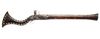 A MIQUELET LOCK LONG GUN,19TH CENTURY