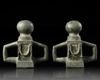 A PAIR OF ROMAN BRONZE CHARIOT FITTINGS, CIRCA 2ND/3RD CENTURY AD