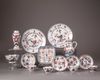 A group of 15 Chinese imari cups, saucers, bowls and a vase