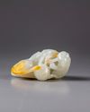 A Chinese white jade ‘Buddhist lion and cubs’ carving