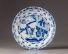 A Chinese blue and white dish