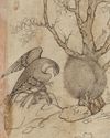 A DRAWING OF A DERVISH STYLE OF REZA-I ‘ABBASI, SAVAFID, SIGNED BY MUHAMMED YUSUF, 17TH CENTURY