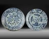 TWO JAPANESE ARITA PLATES, 17TH CENTURY