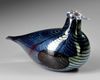 OIVA TOIKKA FOR ITTALA, A GLASS BIRD SCULPTURE, FINLAND, CIRCA 1995