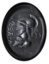 A ROMAN GRYLLUS INTAGLIO SET IN A GOLD RING, CIRCA 2ND-3RD CENTURY A.D.