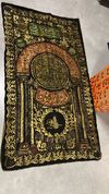 AN OTTOMAN METAL THREAD EMBROIDERED CURTAIN WITH THE TUGHRA OF MAHMUD II (AH 1223-1255/ AD 1808-1839)