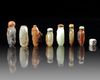 A GROUP OF SEVEN CHINESE SNUFF BOTTLES
