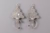 A pair of silver Berber fibulae - Tizerzai -