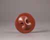 A Chinese yixing tripod teapot and cover