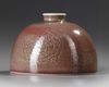 A FINE PEACHBLOOM-GLAZED BEEHIVE WATERPOT, WITH KANGXI MARK ,19TH CENTURY