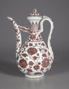 A CHINESE COPPER RED EWER, QING DYNASTY (1644-1911)