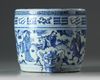 A Chinese blue and white ‘Eight Immortals’ censer