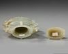A CELADON JADE VASE WITH COVER, QING DYNASTY (1644-1911)
