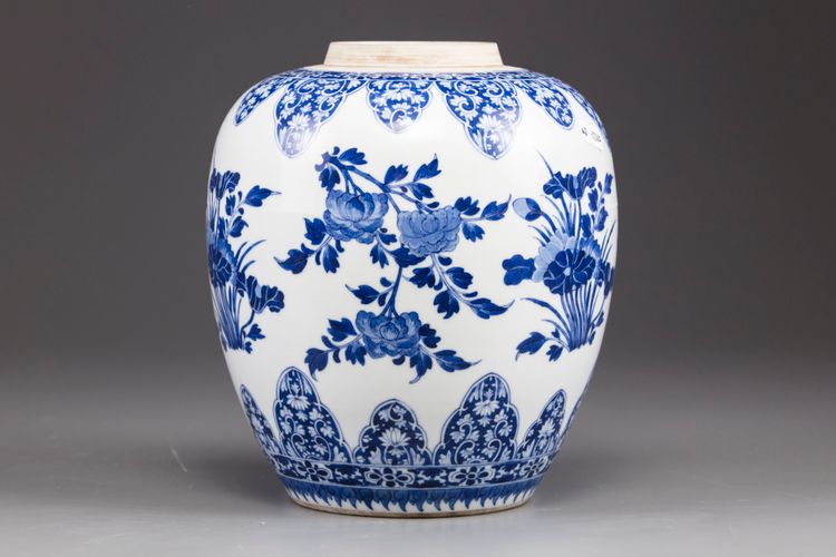 A Chinese blue and white jar