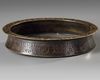 A KHURASAN COPPER INLAID BRONZE DISH, PERSIA SELJUK, 12TH CENTURY