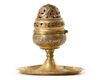 AN OTTOMAN GILT COPPER (TOMBAK) INCENSE BURNER (BUHURDAN), 18TH CENTURY