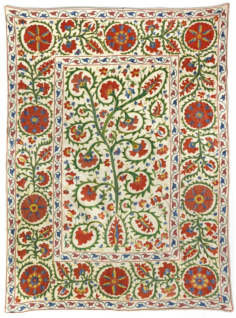 A NURATA SUZANI UZBEKISTAN, 19TH CENTURY