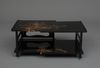 A JAPANESE LACQUER LOW TWO-TIERED DISPLAY TABLE, 1912-1926 (TAISHO PERIOD)