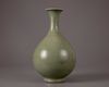 A Chinese celadon-glazed pear-shaped vase, yuhuchunping