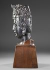 STONE HEAD OF A BODHISATTVA, CHINA, SONG DYNASTY OR LATER