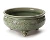 A CHINESE LONGQUAN CELADON BULB BOWL, YUAN DYNASTY (1271-1368)