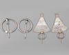Two pair of silver fibula