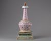 A Chinese famille rose stupa