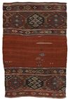 AN ANTIQUE BERGAMA KILIM MAFRASH