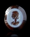 A NICOLO INTAGLIO WITH THE PORTRAIT OF A YOUNG MAN, 4TH CENTURY AD