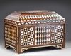 AN OTTOMAN MOTHER-OF-PEARL AND TORTOISESHELL INLAID CHEST