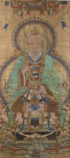 A CHINESE PAINTING OF A TAOIST FIGURE, LATE MING DYNASTY (17TH CENTURY), EARLY QING