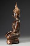 A LARGE BRONZE SEATED BUDDHA, THAILAND, 15TH-16TH CENTURY