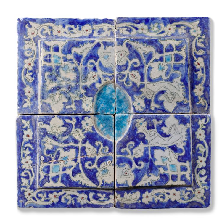 A DAMASCUS TILE PANEL, SYRIA, 19TH CENTURY