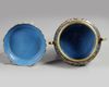 A Chinese cloisonné enamel Islamic-market censer and stand