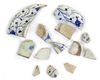 FRAGMENTS FROM IZNIK GOLDEN HORN POTTERY DISH, TURKEY, CIRCA 1530