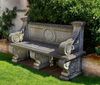 A CARVED LIMESTONE GARDEN SEAT IN LATE 18TH CENTURY FRENCH STYLE, LATE 20TH CENTURY