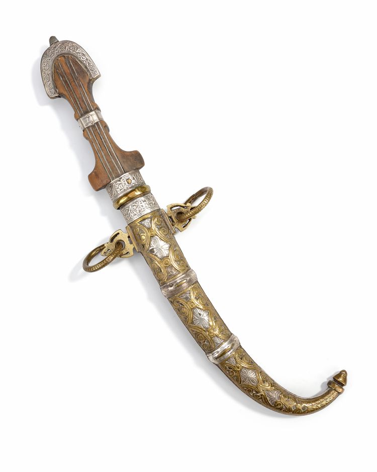 A SILVER DAGGER, MOROCCO, 19TH CENTURY
