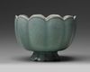 A small Korean celadon-glazed lobed cup