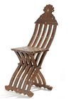 A DAMASCUS MOTHER OF PEARL-INLAID WOOD FOLDING CHAIR, SYRIA, LATE 19TH CENTURY