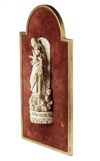AN INDO-PORTUGUESE CARVED IVORY FIGURE OF THE MADONNA, GOA, 17TH CENTURY