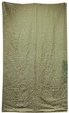 A GREEN AND CREAM KAABA KISWAH TEXTILE