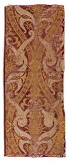 A NASRID WOVEN SILK PANEL, SPAIN, 15TH CENTURY