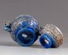 A Chinese lapis lazuli archiastic censer and cover