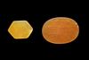 TWO PERSIAN AGATE AMULETS, QAJAR PERIOD