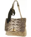 Lanvin Happy Lizard Print Leather Shoulder Bag